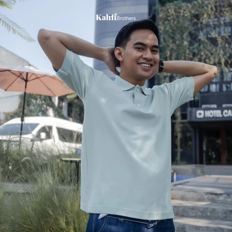Poloshirt Pria Soft Pique - DEV MINT